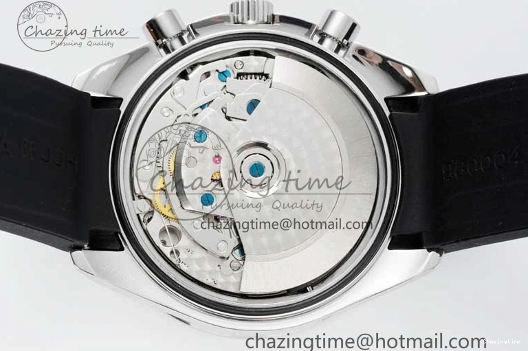 0304 ZipUp Speedmaster Racing Master SS HKF Best Edition Gray Black Dial on Black Rubber Strap A 7811